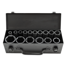 CS122316 Набор длинных ударных головок 1/2"  10-36 мм.